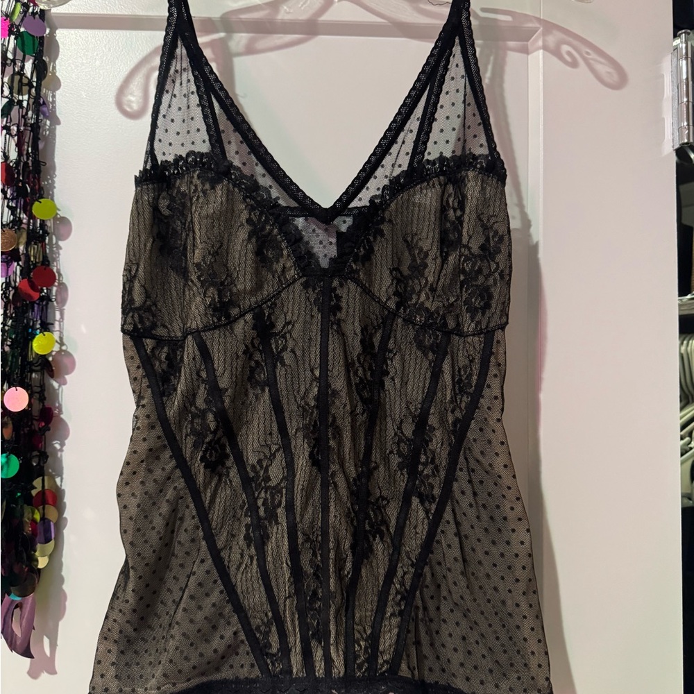 Y2K charlotte russe lace corset top